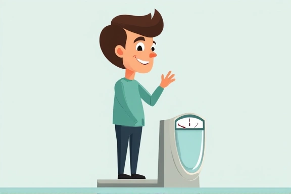 Persona sulla bilancia